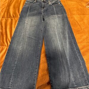 Liverpool Dark Blue wide leg ankle Jeans